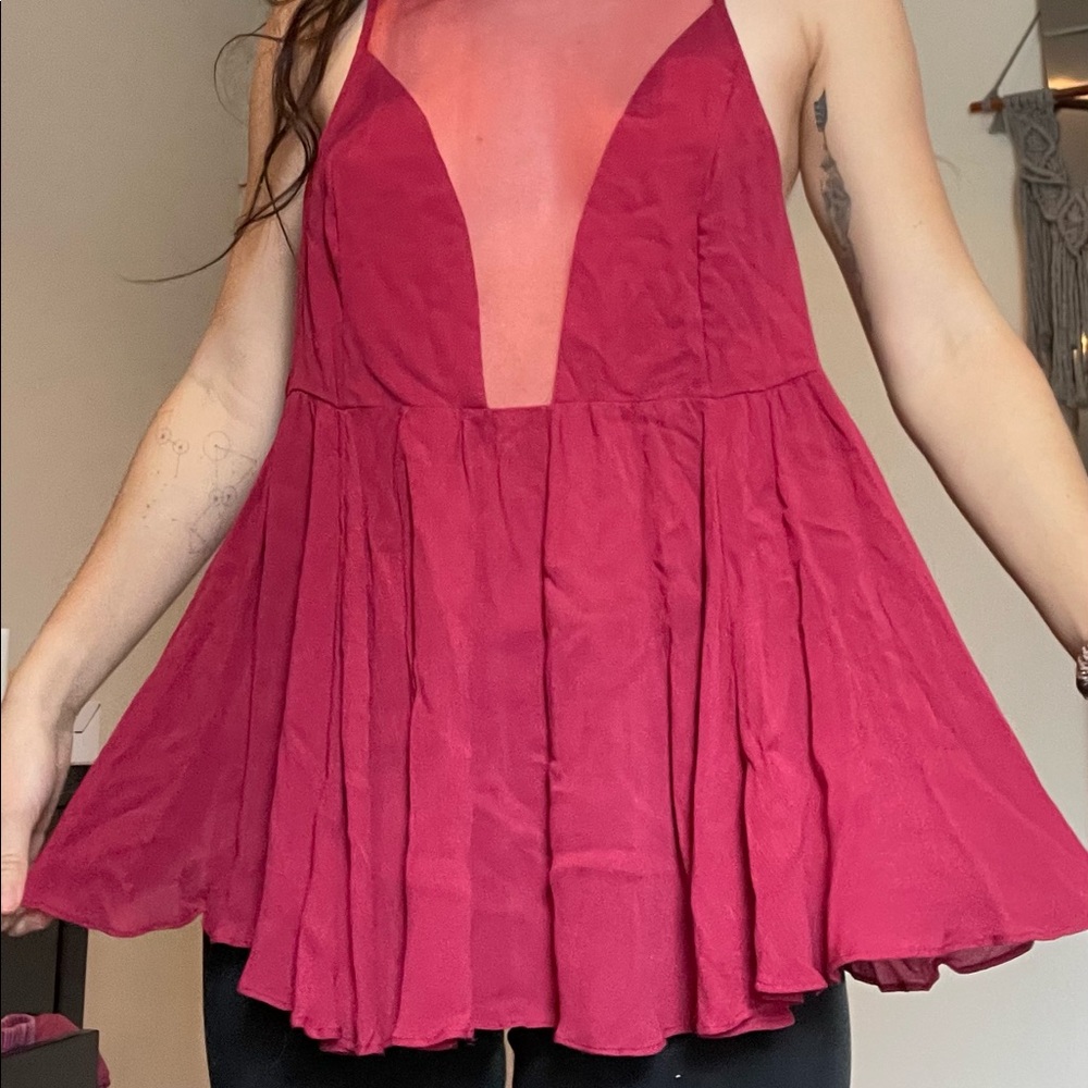 Free People Red Tank Top